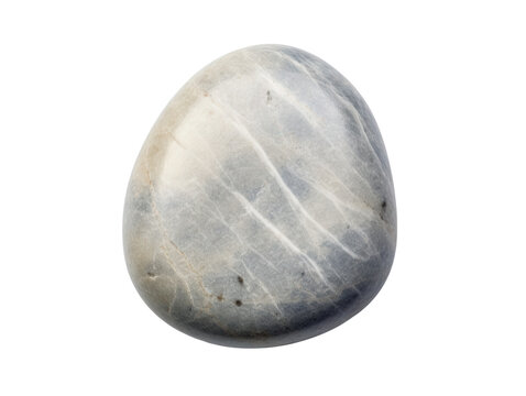 Polished moonstone gemstone showing chatoyancy on Transparent Background for jewelry design