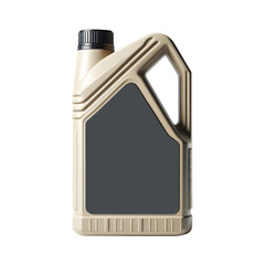 Engine oil plastic bottle design isolated on transparent background