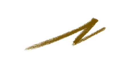 Artistic Brushstroke Capturing Dynamic Movement and Depth in an Abstract Brown Line on Black on transparent background