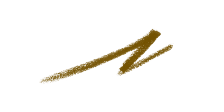 Artistic Brushstroke Capturing Dynamic Movement and Depth in an Abstract Brown Line on Black on transparent background