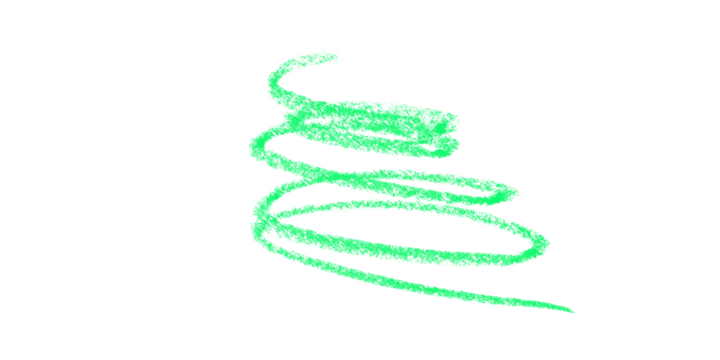 Dynamic Green Spiral on Black Backdrop Abstract Line Art Digital Scribble Design Element on transparent background - Powered by Adobe