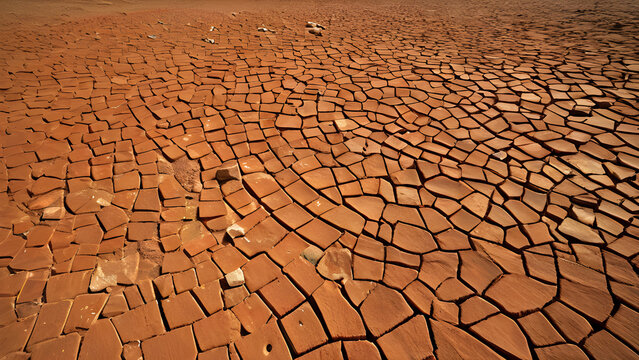 Muted earthy tones of antique pottery fragments and small stones, shallow depth of field - archaeological discovery