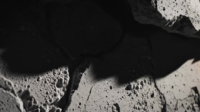 Lunar Surface: A stark monochrome capture of the moon's rugged, cratered surface, sculpted by eons of celestial impacts, reveals the harsh beauty of our celestial neighbor.