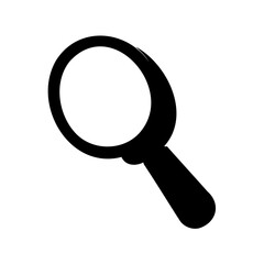 Magnifying glass icon representing search, zoom, and focus Vector, illustration