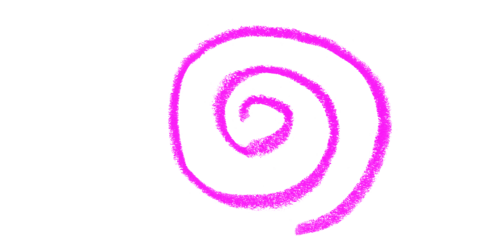 Pink Swirl on Black Abstract Energy Colorful Spirals Design Element Graphic Illustration on transparent background