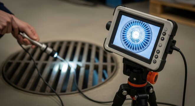 close up of a man holding a computer