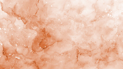 Elegant peach watercolor background with abstract washes and delicate textures