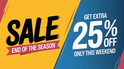 Don't miss this weekend's end of season sale with 25 percent off