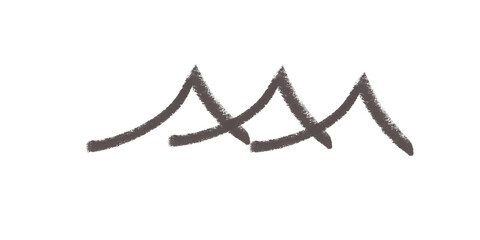 Abstract Gray Mountain Range Peaks Illustration Minimalist Peaks Design Landscape Silhouette on transparent background