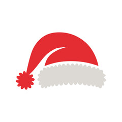 Santa Hat Vector Illustration for Christmas Holiday, Festive Season, Winter Celebration and Greeting Card Designs
