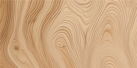 Ultra Smooth Wavy Carved Light Wood Texture Background with Organic Flowing Lines for Modern Natural Design