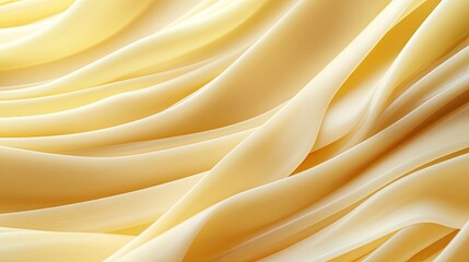 Obraz premium Close-up view reveals kataifi dough's fine texture, showcasing elegant, delicate strips arranged in a visually appealing manner