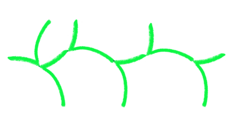 Abstract Green Neon Connections Modern Art Geometric Design Illuminated Network Glowing Lines on transparent background