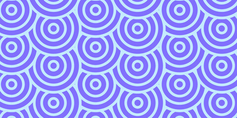 Seamless circles pattern decoration. Vector spiral ornament floral design. Circle swirl pattern fabric texture geometric art wallpaper.