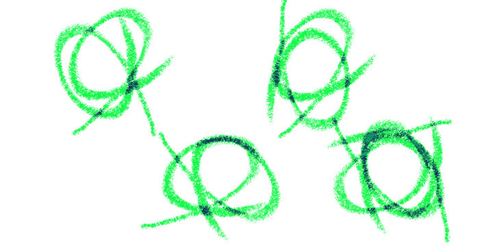 Abstract Green Scribbles on Black Energetic Artistic Grunge Design Vivid Neon Strokes Creative on transparent background