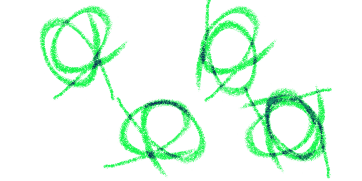 Abstract Green Scribbles on Black Energetic Artistic Grunge Design Vivid Neon Strokes Creative on transparent background