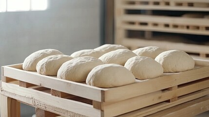 Bakers knead fresh pizza dough on wooden tables, preparing for baking in a school culinary class or home baking setting