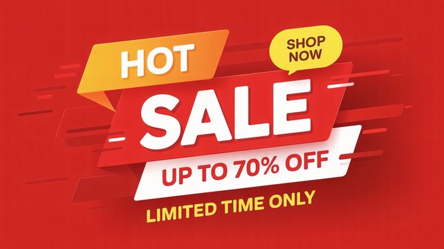 Hot sale happening now with up to 70% off for a limited time only