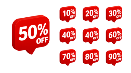 Unlock incredible savings with these dynamic sale offer bubble tags