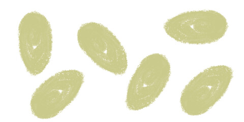 Olive Pastel Brush Strokes Artistic Background Texture Design Hand Drawn Grunge Illustration on transparent background