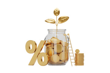 Unlock financial growth with our high yield savings account, watch your money flourish like a golden plant, climb the ladder to success and achieve your goals with competitive interest rates