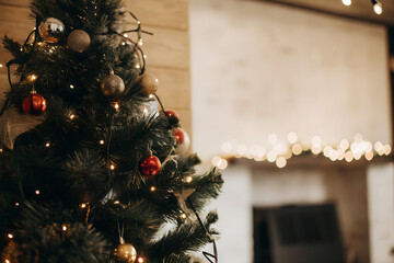 christmas tree with lights