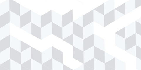 White triangle geometric pattern background, Geometric background made of triangles, Abstract geometric background. Vector 3d illustration