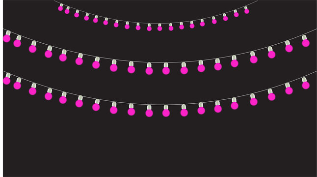 Abstract colorful vector background illustration with pink and purple wave pattern, glowing neon circles, and line art decoration