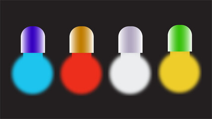 Colorful set of different bowling pins symbolizing leadership, success, and diversity in a business concept