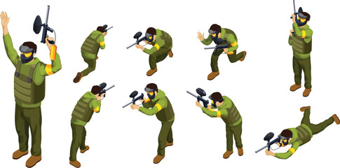 group of usa army in a circle