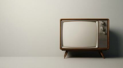Vintage Silver TV From the 1980s-2000s Displayed Against a White Background