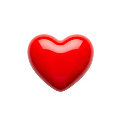 Fototapeta premium Vibrant Red Heart Symbol Love Passion Romance