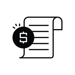 Invoice vector icon