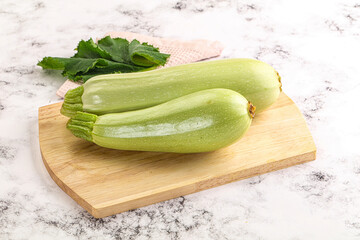 Raw frsh ripe zucchini vegetable