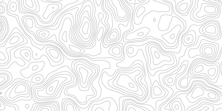 Topographic map background geographic line map with elevation assignments. abstract seamless pattern. white topographic lines background contour lines wallpaper