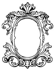 PNG Individual hand drawn Vintage Frame vintage frame style.