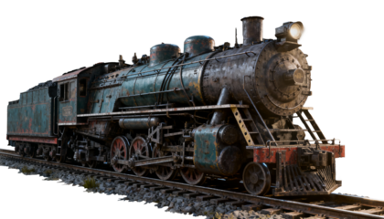 Old steam train PNG 