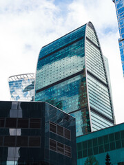 skyscrapers and office buildings in the city