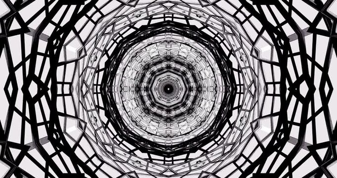 Unique tunnel visual effects with seamless loops suitable for dynamic displays and screensavers in any modern environment