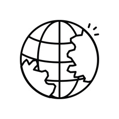 Globe vector icon