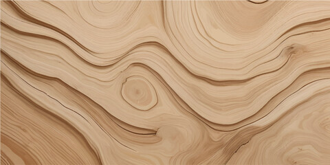Modern Abstract Light Wood Carved Texture with Deep Smooth Waves for Stylish Decor and Contemporary Layouts