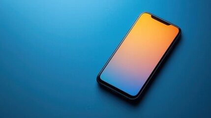 Modern Smartphone Display Showcasing Vibrant Light Colors in a Sleek Design