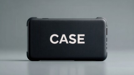 Modern Legal Tablet Interface Displaying the Word CASE in Bold Letters