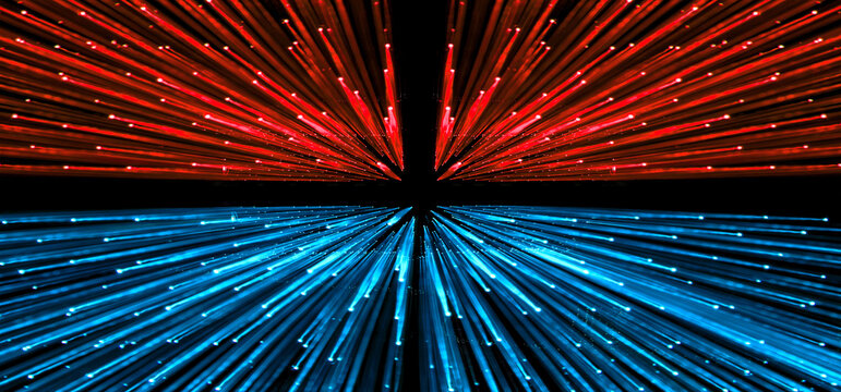 Lights trail using zoom techniques