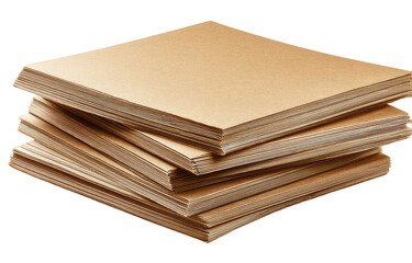 Stack of light brown cardboard sheets