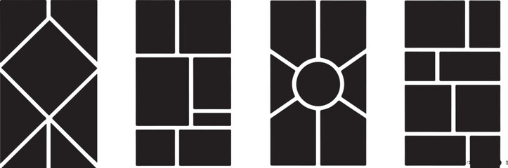 Vector Photo Frame Mockup Set | Creative Portfolio and Photo Album Layouts