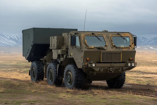 Lockheed Martin High Mobility Artillery Rocket System Prepared for Deployment in Rugged Terrain