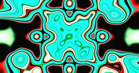 Seamless loop of vibrant tunnel patterns glowing in neon colors for engaging screensaver experience