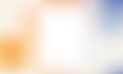 Soft gradient blur with pastel orange and blue tones on white background