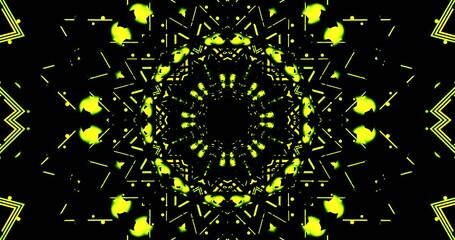 Seamless looping tunnel video vj loop screensaver with vibrant patterns and dynamic visuals